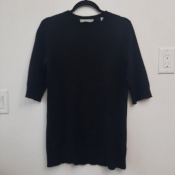 VINCE Elbow Sleeve Cashmere Tunic - Picture 4 of 9